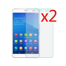 2x Фильмы+ 2x чистой тканью, розничная посылка ясно ЖК-дисплей Экран протектор Защитная пленка щитки для huawei Mediapad X1 7D-501 7D-503L