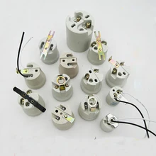 2pcs E27 керамическая крышка лампы винт E40 держатель лампы керамика и фарфор E14 основы для потолочной лампы модернизации
