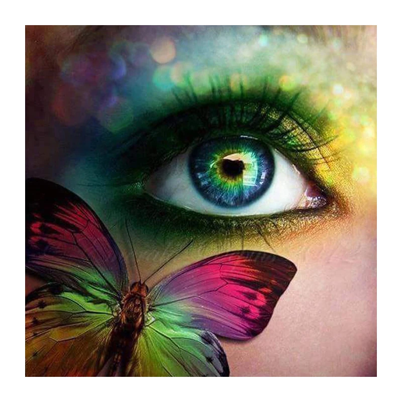 5d diy diamond embroidery beauty&butterfly diamond painting Cross Stitch full square drill Rhinestone mosaic decor KY