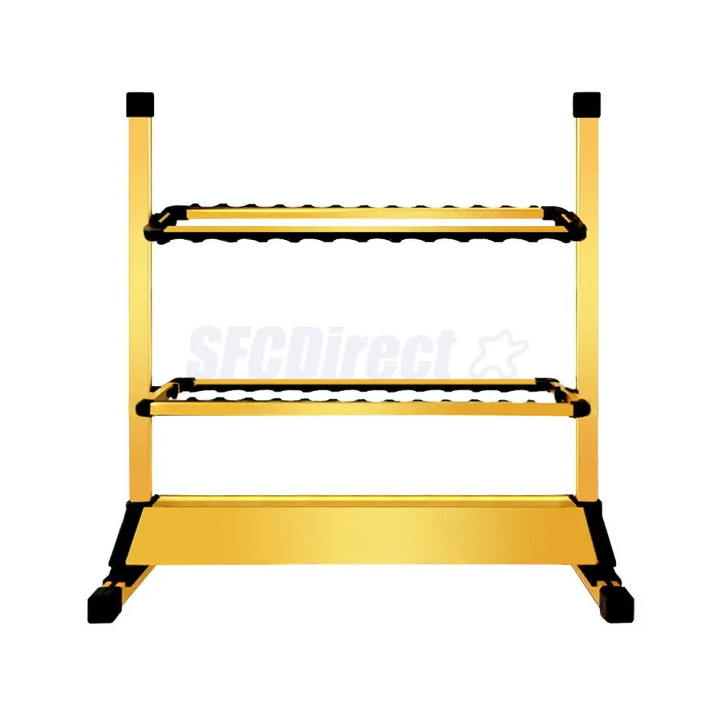 

Aluminum Alloy Fishing Rod Pole Rack Holder Display Stand Support Organizer for 24 Fishing Rod Marine Boat Yacht Garage Storage