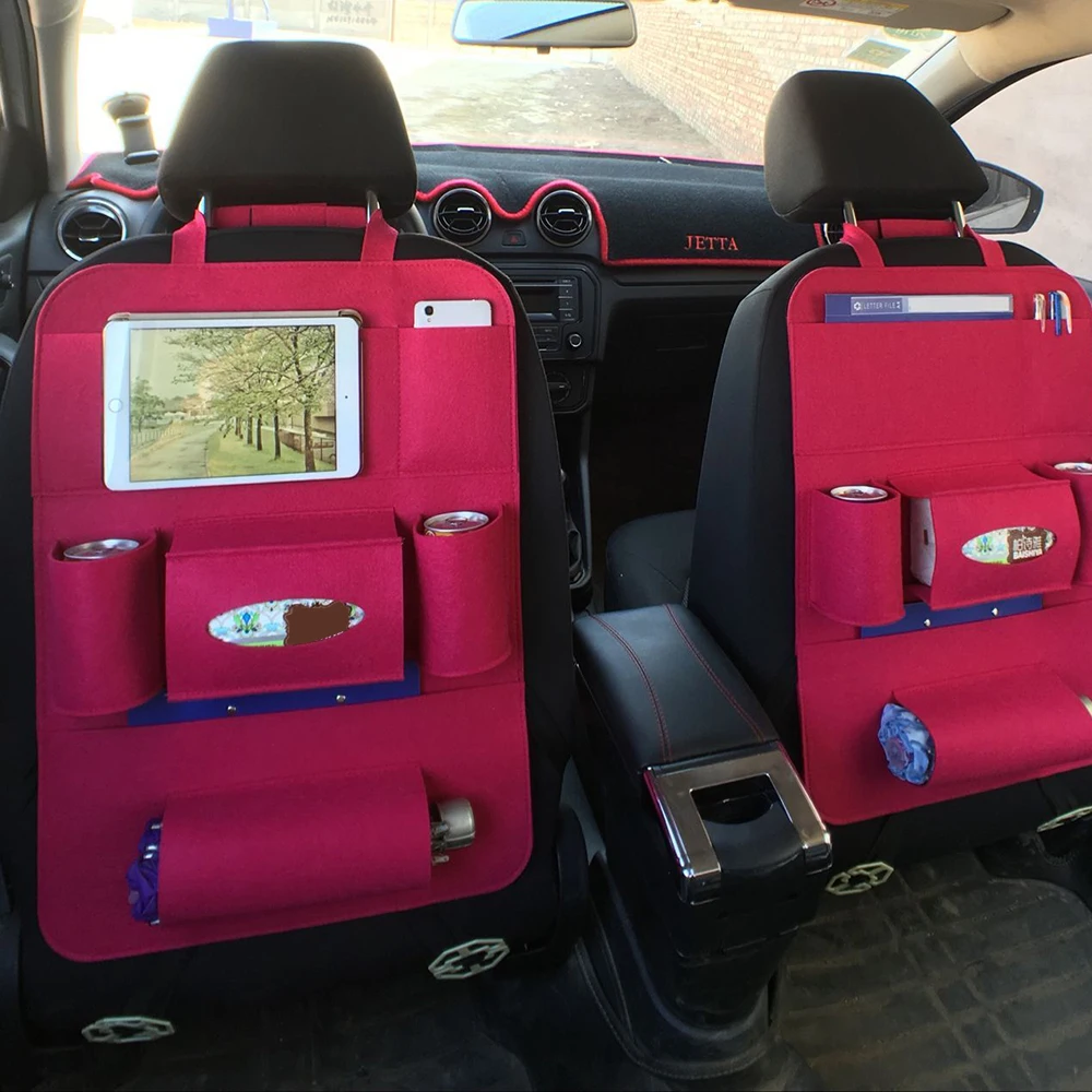 Автомобильный органайзер car backseat Organizer коричневый