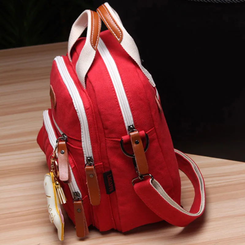 Baby Diaper Bag Canvas Mummy Large Capacity Backpack Nappy Handbag Portable Travel Maternity Women Shoulder Bag Mochila BB6016 (8)