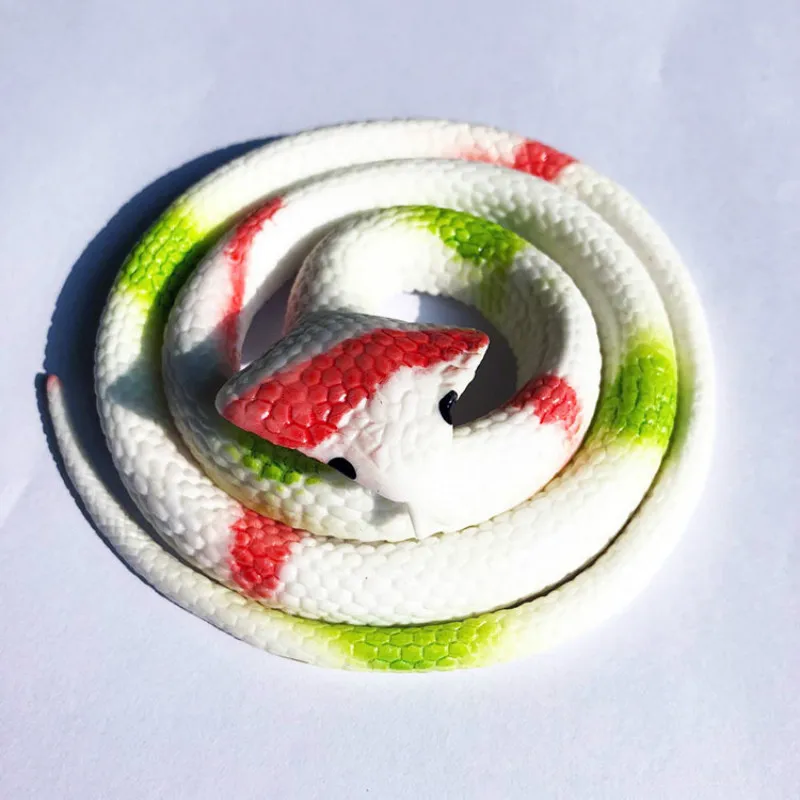 

Gift Simulation Rubber Snake Fake Snake Horror Toy For Halloween Children's Toys Soft Scary Toy Wholesale