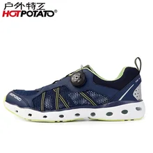 Горячие картофельные спортивные мужские пляжные тапочки Прогулочные кроссовки женские пляжные сандалии быстросохнущая Нескользящая легкая обувь для мужчин W6