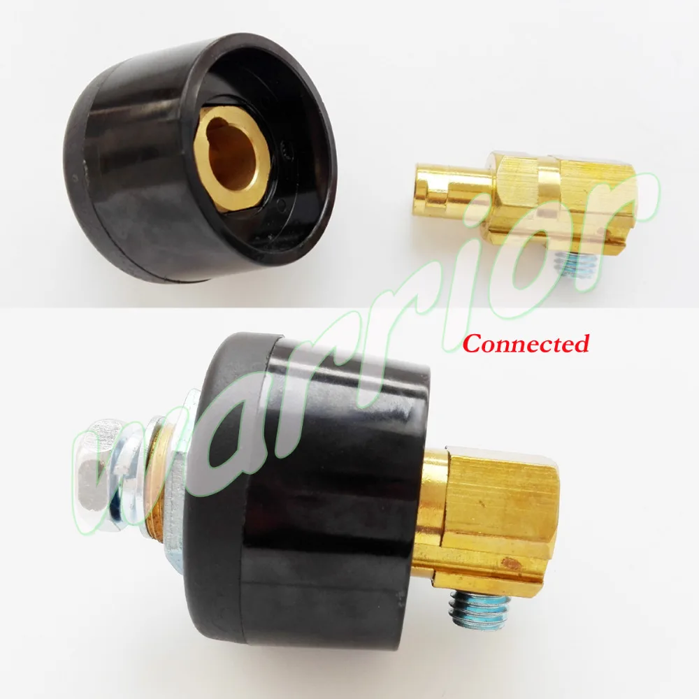 Weld Cable Panel Socket Quick Fitting Connector Set DKJ50-70 DINSE-Style 300Amp-400Amp For Welding Machine Torch