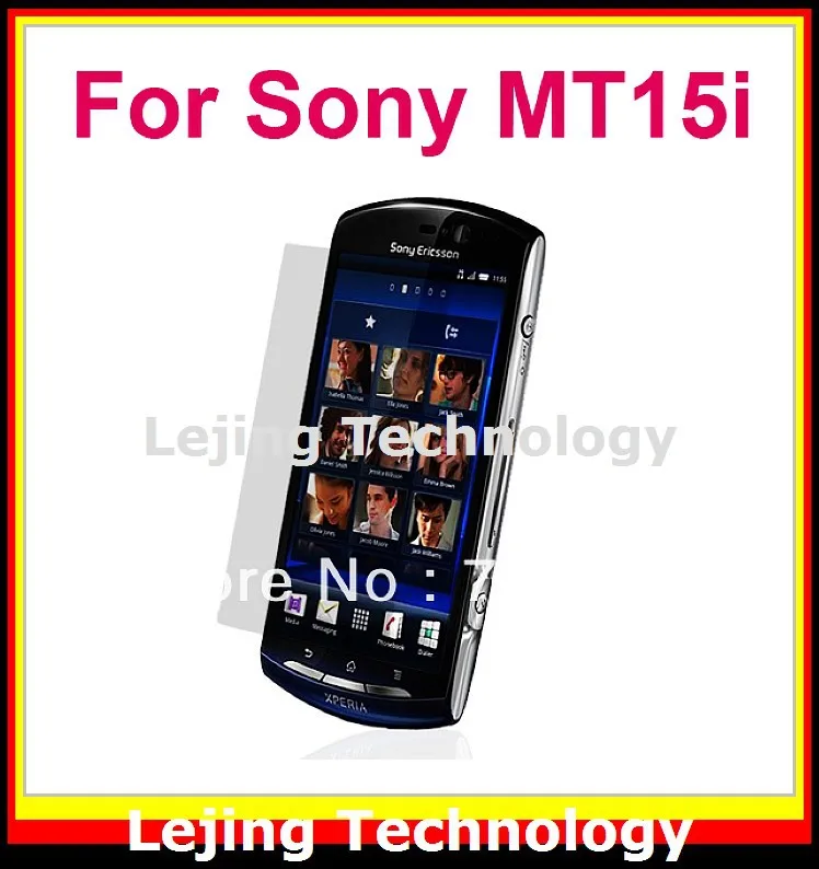 MT15i Xperia Neo clear Screen Protector For Sony without Retail Package 50films+50cloths Free Shipping | Электроника