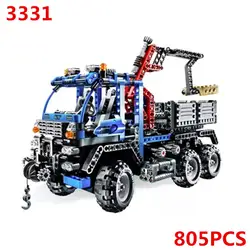 8273 внедорожный грузовик техника модель строительные блоки кирпичи Дети DIY подарки игрушки Decool 3331 805 шт