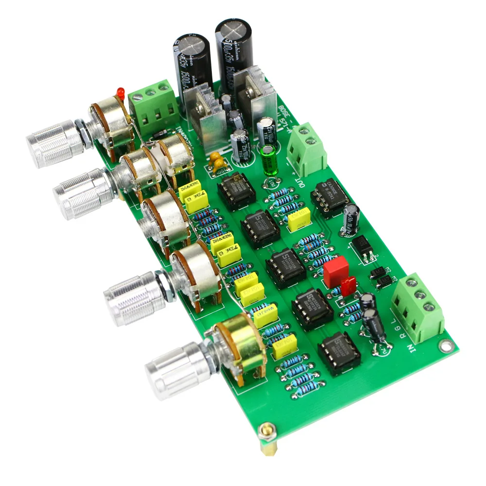 Placa de Filtro Ghxamp Subwoofer Preamplificador Baixa Passagem Awcs Dinâmica Equalização 5.1 Sub Amplificador Single-ended Saída Tl072 Tom - Image 3