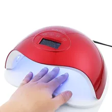 Солнце 5 плюс 72 Вт УФ светодио дный лампа Сушилка для ногтей польский машины лечить все гель лак для ногтей инфракрасный Сенсор ногтей искусство маникюрные инструменты с вентилятором