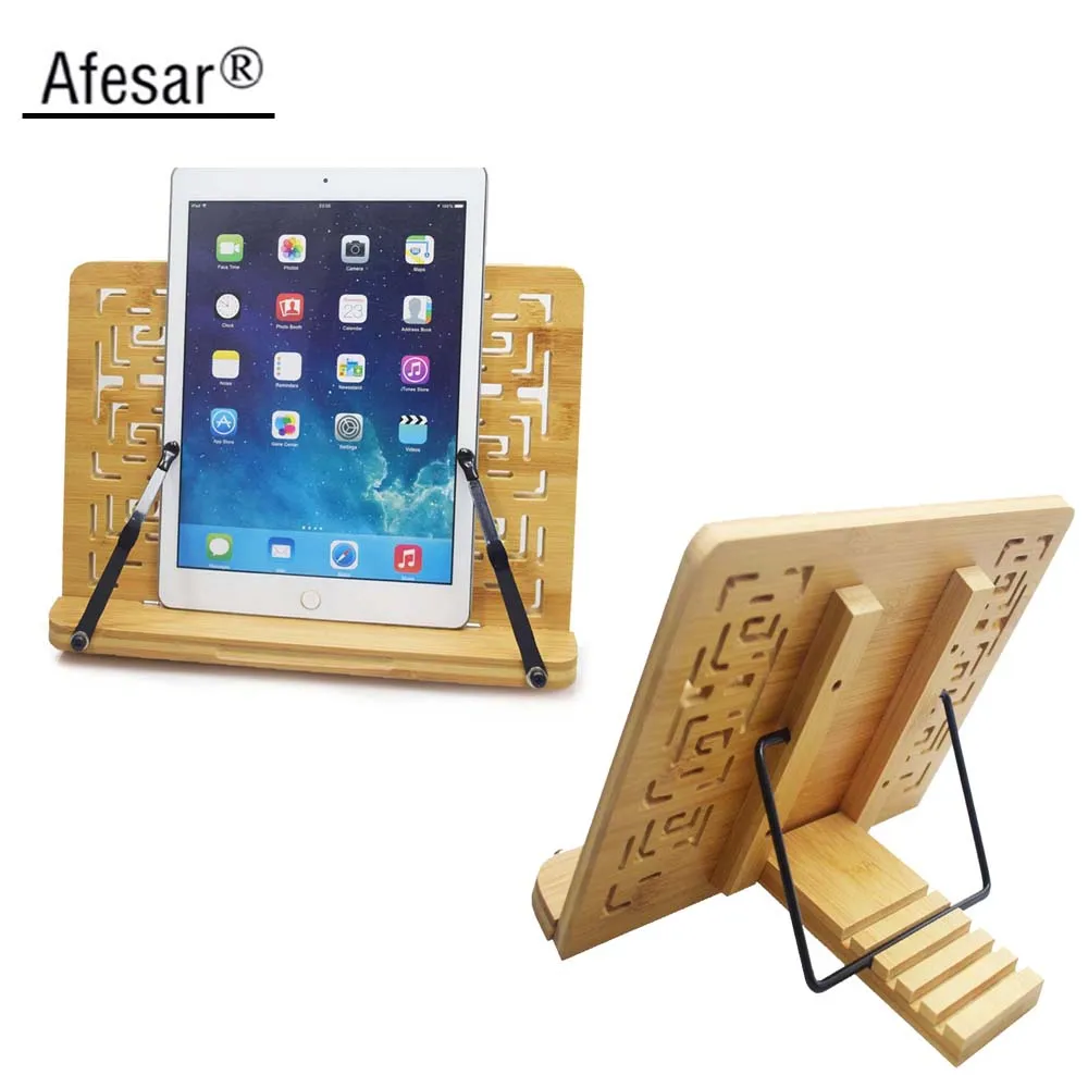 bamboo tablet stand