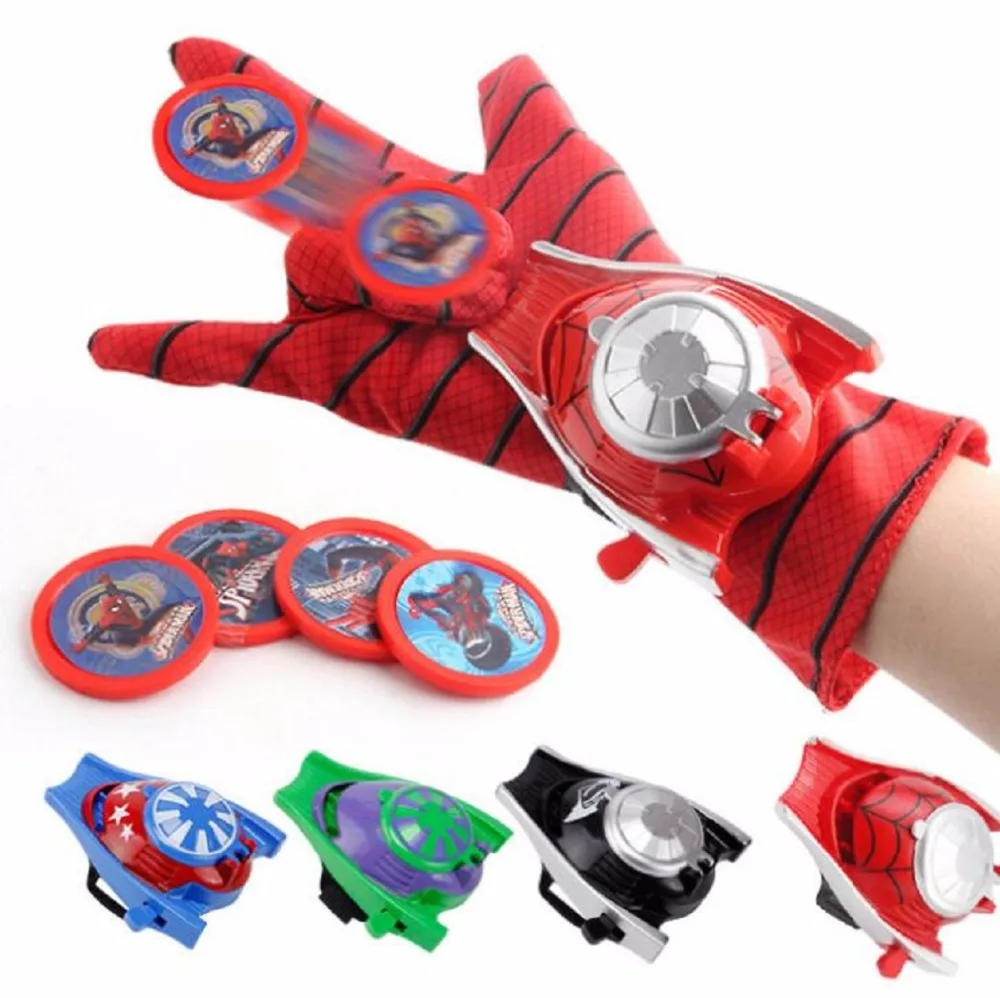 

Marvel Spiderman Figure Toy The Avengers Iron Man Captain America Spiderman Hulk Glove Cosplay Halloween Christmas new year toys