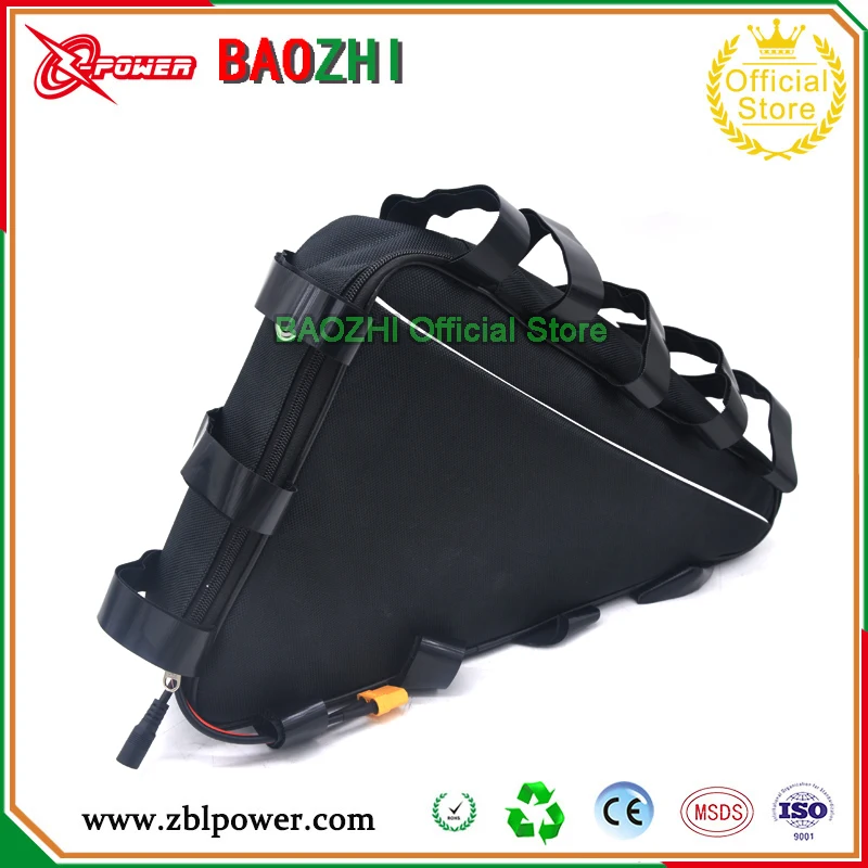 Factory directly selling 48V 1500W electric bike battery triangle 48 volt 25Ah lithium ion with free charger | Спорт и развлечения