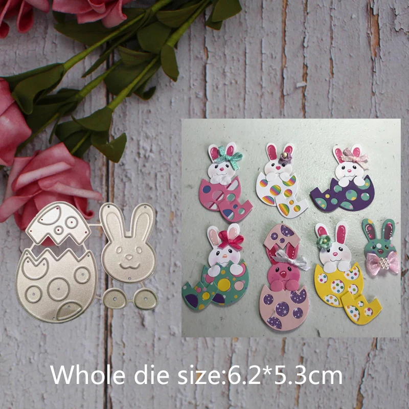 

bow-knot rabbit animal decoration Metal steel frames Cutting Dies DIY Scrap booking Photo Album Embossing paper Cards6.2*5.3cm
