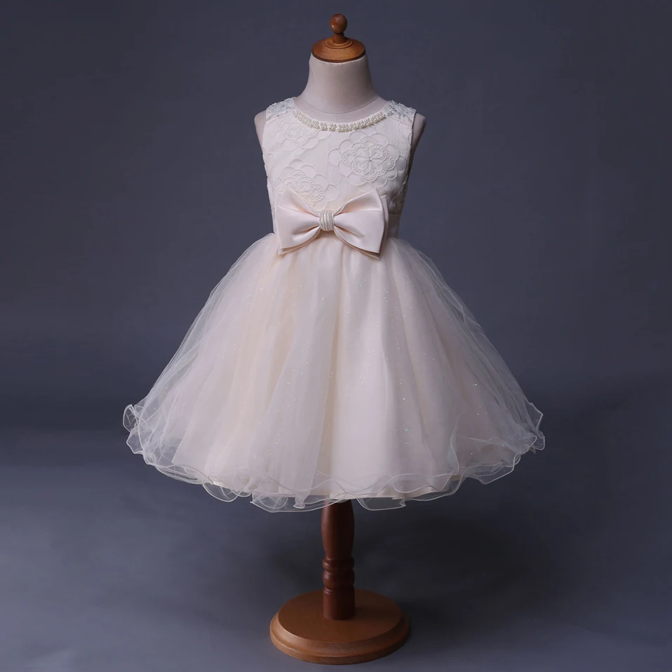 Cutestyles/изысканное белое кружевное платье цвета слоновой кости для девочек нарядные платья для девочек, элегантная летняя детская одежда GD80905-3
