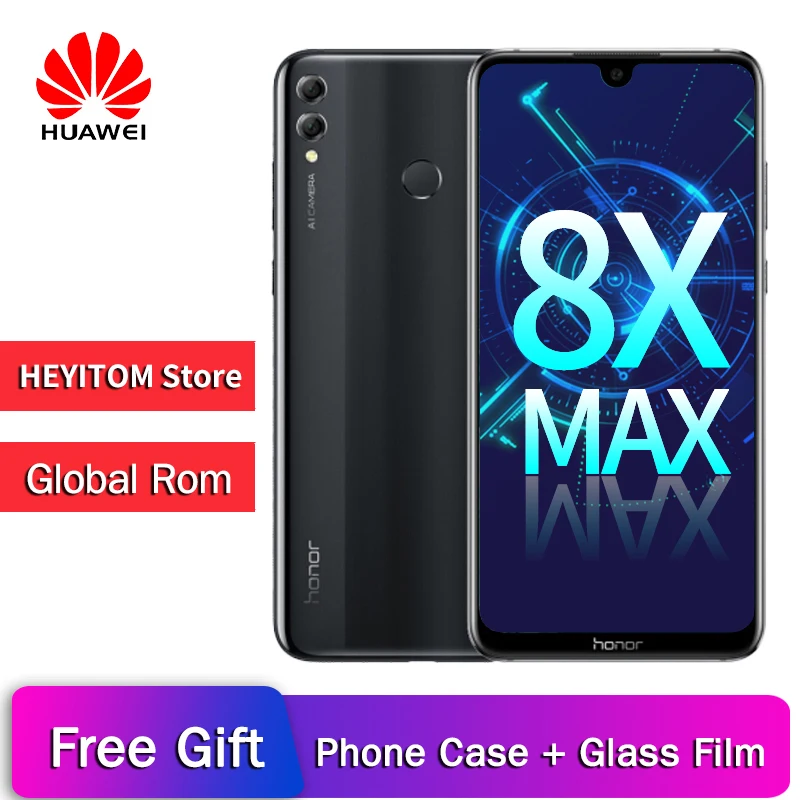 

The original HONOR 8X Max 6G globalrom 5000mAh 7.12 "FHD display Snapdragon 636/660 Android 8.1 fingerprint OTG smartphone