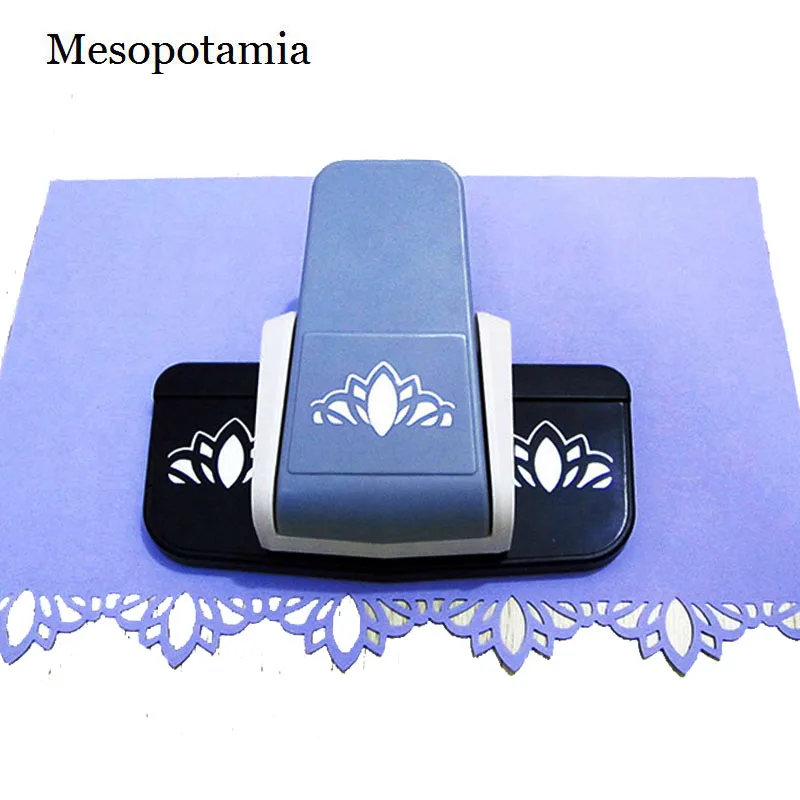 Diy Scrapbooking Hollow Crown Petals Flower Silk Lace Big Embossers