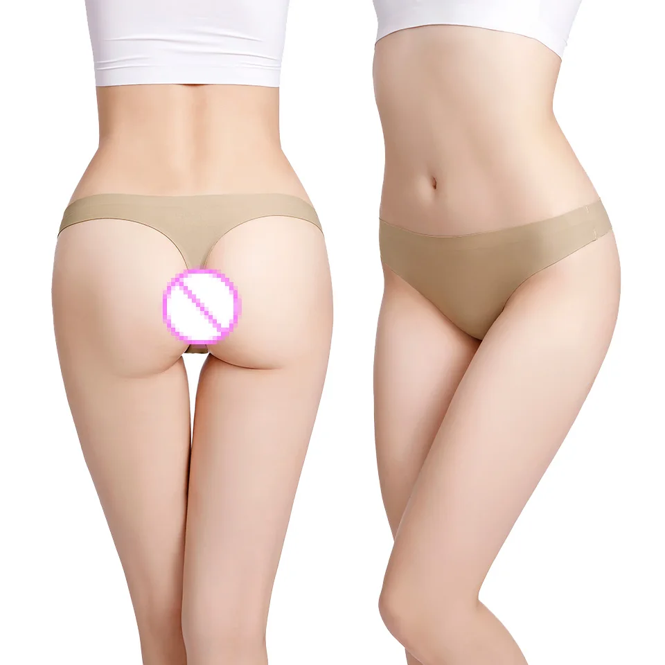 3PCS/Lot Sexy Women Thongs And G Strings Seamless Tangas Panties Low-Rise String Femme Solid Underwear Women Intimates Lingerie