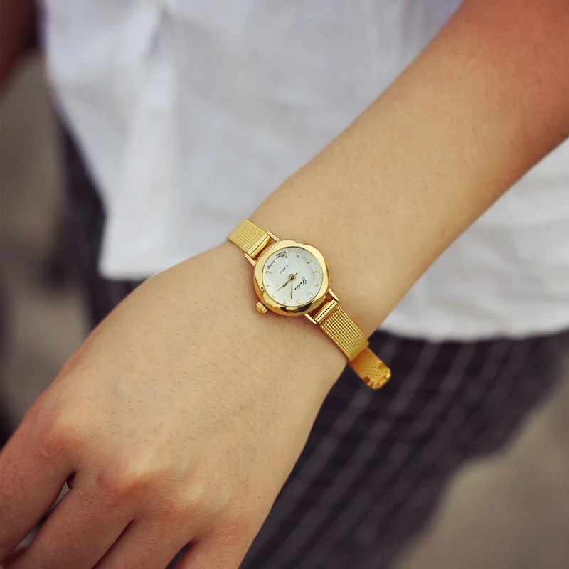 Luxury fashion gold font b women b font quartz font b watches b font top brand