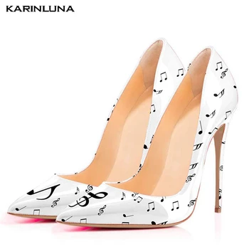 

KarinLuna Women Shoes Big Size 34-45 Sweet Elegant High Heels Pumps Party Shoes Woman