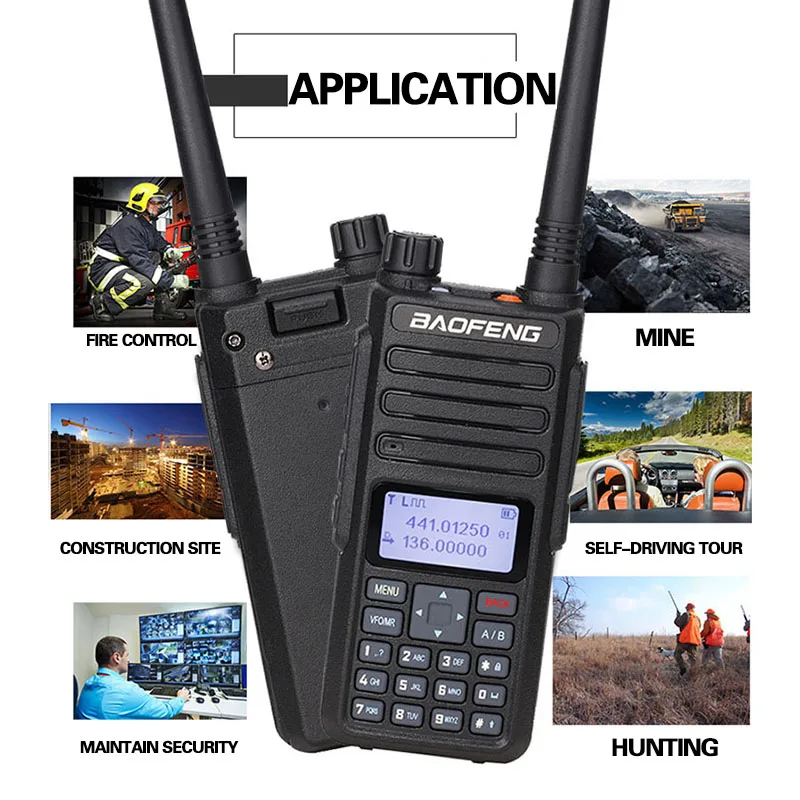 Baofeng DM-1801 цифровая рация dm-860 Dual Band Dual Time слот уровня 1 и 2 ii DMR цифровой/аналоговый Портативный радио машины Зарядное устройство