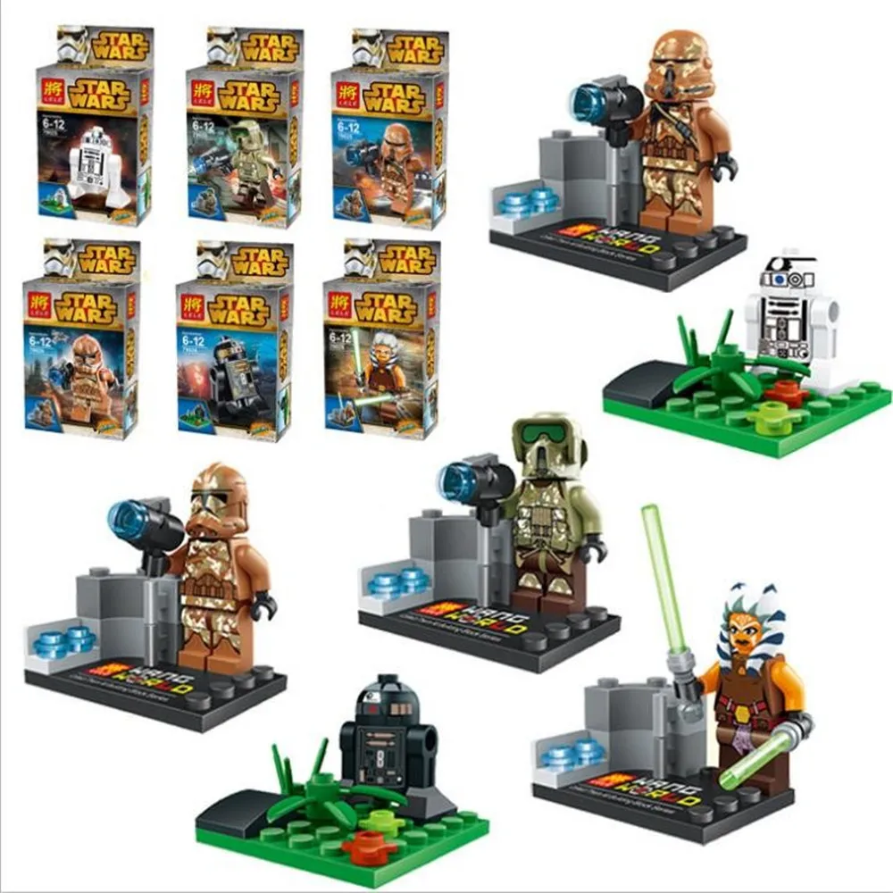 

6Pcs/Set 79025 Star Wars Action Figures Legoings Mini Model Building Blocks Bricks Toys For Children NO BOX