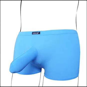 

Cockcon Free shipping Male panties viscose male trunk jj sets sexy gun egg ultra-thin silky ultra shorts 2pieces
