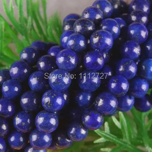 Wholesale 4mm 14mm Blue Egyptian Lazuli Lapis Gemstone Round Loose Beads 15/"