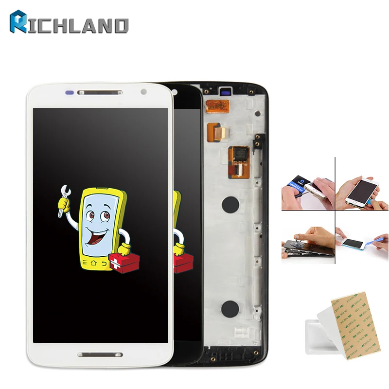 

5.5'' Original LCD Display For MOTO X Play LCD Display Touch Screen Digitizer For MOTO X Play X3 XT1562 Black