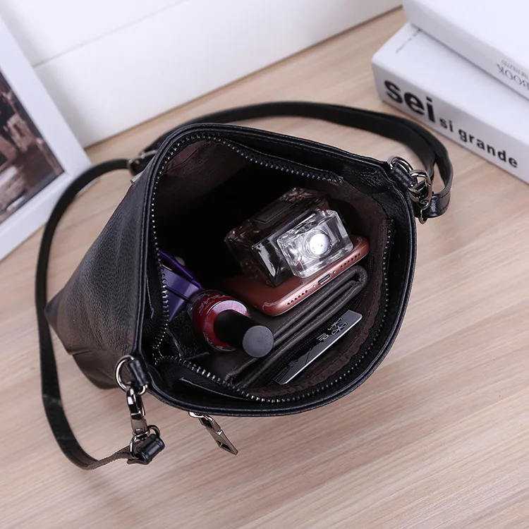 Women genuine leather crossbody bag 26