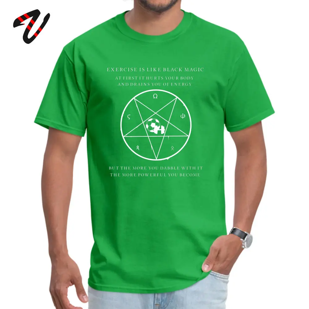 Unique Black Magic Exercise Young T-shirts Hot Sale Autumn Short Sleeve Round Neck 100% Cotton Fabric T Shirt Cool Tops T Shirt Black Magic Exercise 9615 green