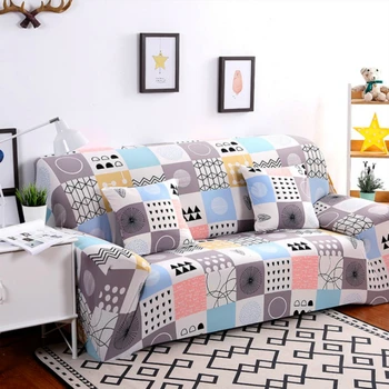 

Polyester Slip-resistant Elastic Sofa Cover Couch Cover American Style All-inclusive 35 Colors for 1/2/3/4 Seats Sofa