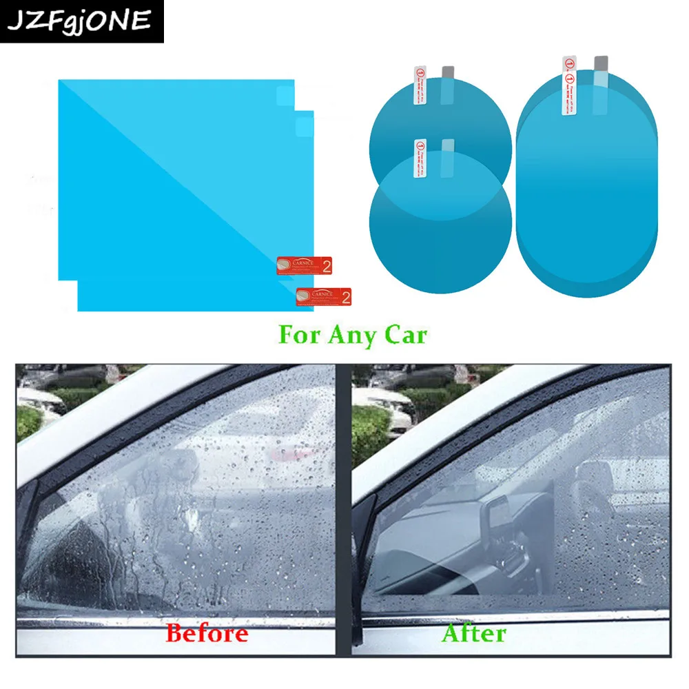 

2Pcs/set Car Anti Water Mist Anti Fog Rainproof Window Protective Film Useful Auto Car Styling Window Film Accessories