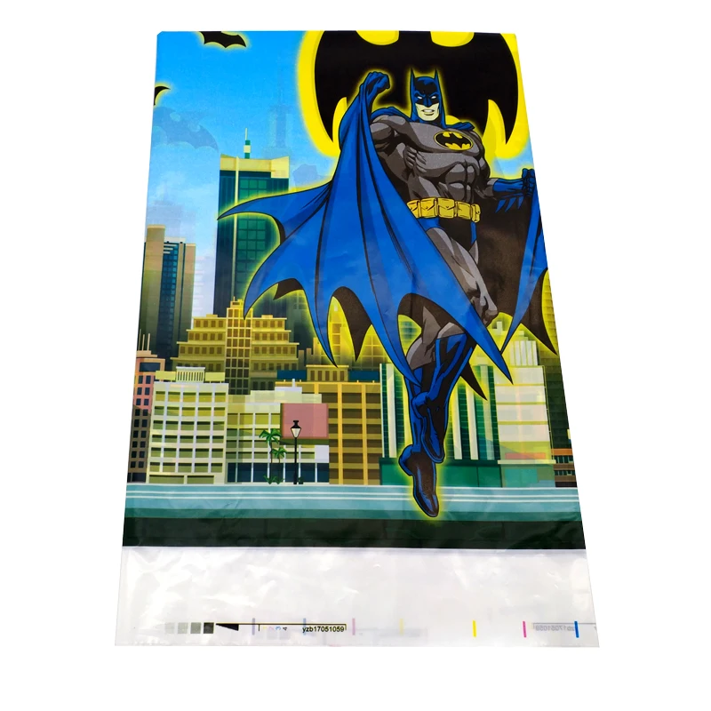 Baby Shower Бэтмен тема пластиковая скатерть с днем рождения украшения покрытие стола Дети Мальчики сувениры события карта 1 шт