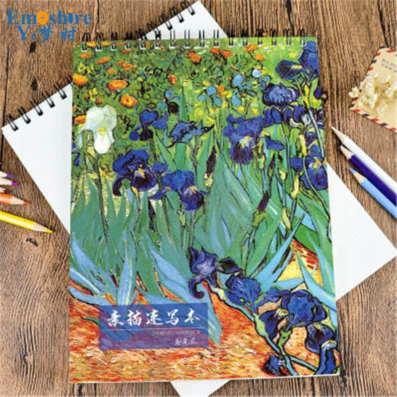 Emoshire 16k Creative Sketchbook Hand Painted Chinese Wind Art Painting A4 Ancient Wind Speed Book Wholesale (7)