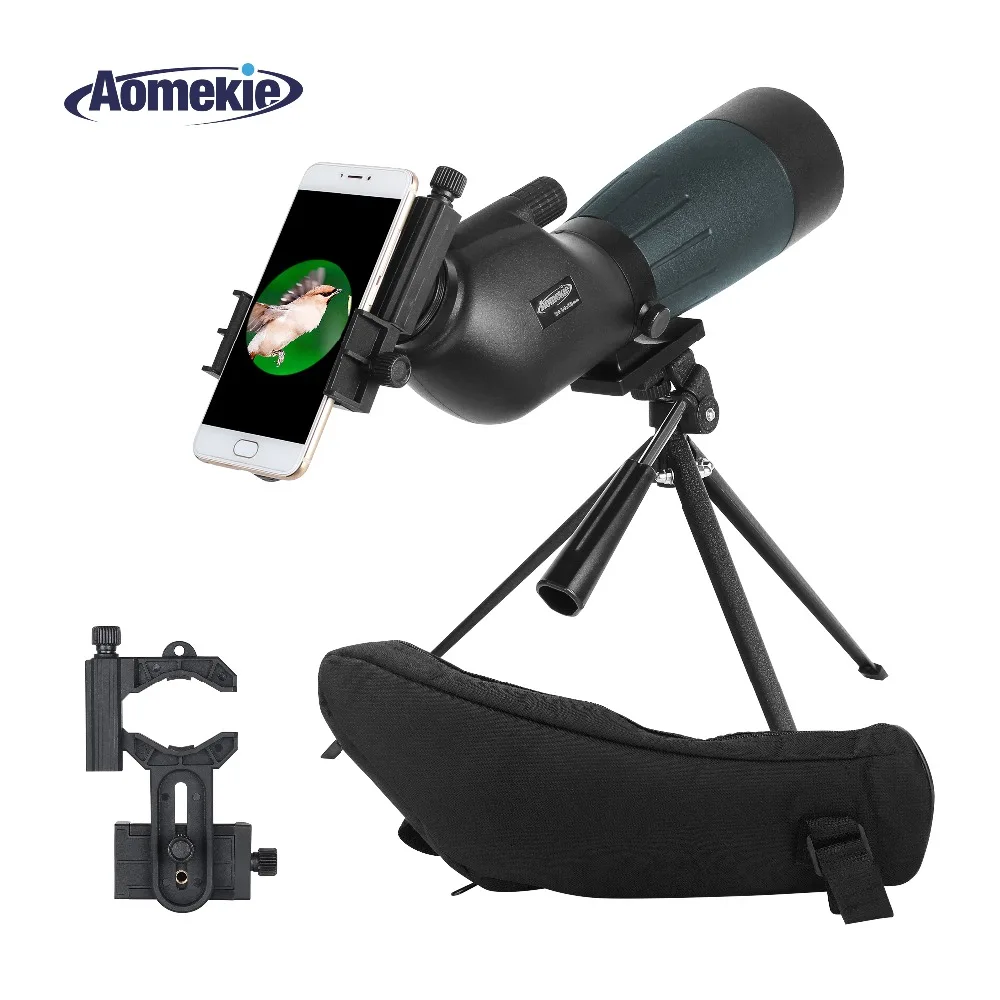 AOMEKIE 20 60X60 Зрительная труба зум охотничья оптика HD Кемпинг птица брикет телескоп