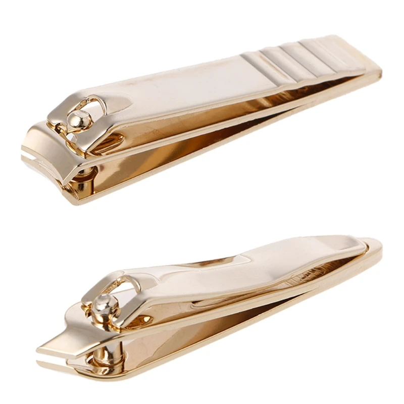 

1pc Golden Nail Scissors Stainless Steel Cuticle Nipper Clipper Cutter Manicure Tools Professional Nail Toe Clippers Slant Edge