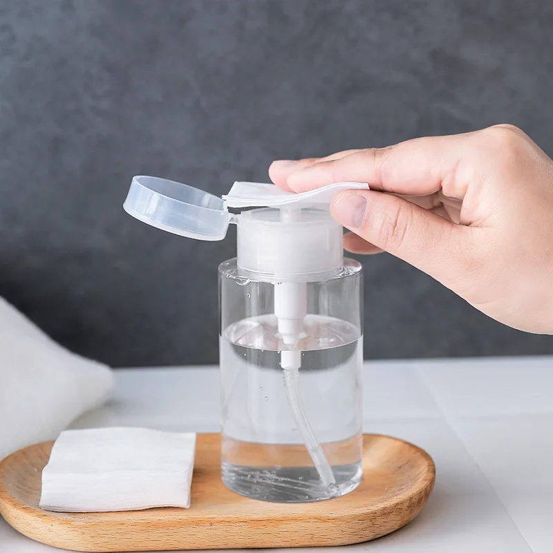 

Lotion Jars with Lid Makeup Remover Press Bottle Travel Liquid Portable Organizer with Cover Jar Plastic Storage Containers