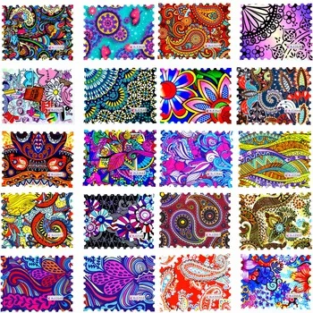 YZWLE 1 Sheet 2017 New Fashion Colorful Full Cover Stamp Nail Sticker Nail Art Water Transfer Decals for DIY Nail Decor