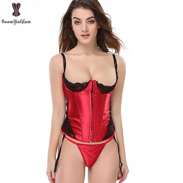 Plus Size Red Corset Lingerie  2