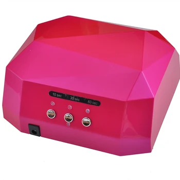 

2019 Newest 36W gel nail machine CCFL UV LED lamp for drying nail dryer GEL Nail Curing Polish Light 220-240V Diamond Pink