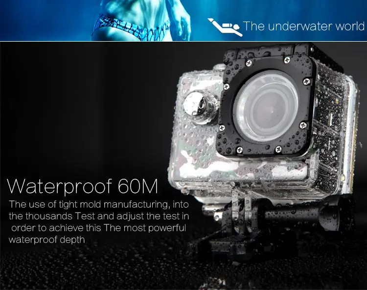 Спортивная Экшн-камера COTUO CS70 wifi 14MP Full HD 1080P 30FPS 2," lcd Дайвинг 30 м водонепроницаемая Спортивная камера мини-камера