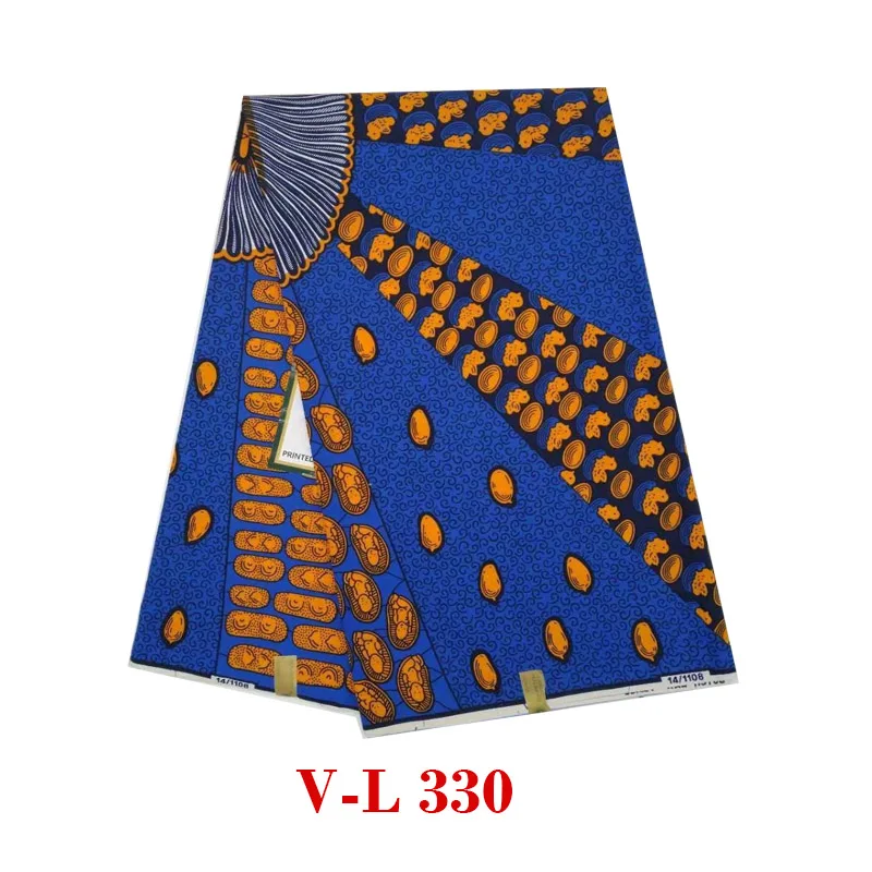 

2019 cotton wax african veritable high quality wax dutch block guaranteed lastest design soft breathable V-L 330