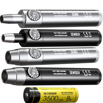 

NITECORE GEM8 GEM8UV GEM10 GEM10UV Jeweler Light 800LM CREE XP-L HI V3 LED flashlight Torch With 18650 Battery