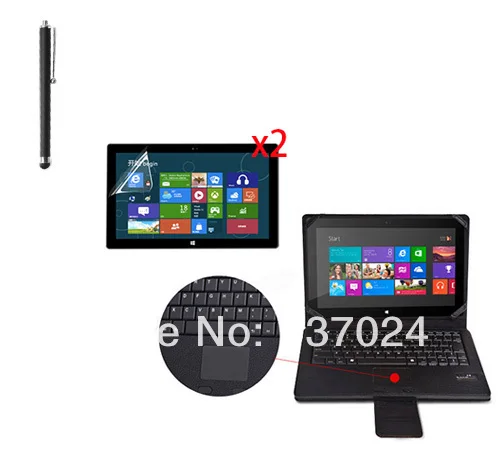

Wireless Bluetooth 3.0 Removeable Keyboard Leather Case Cover For Microsoft Surface Pro2 2 RT2 Pro RT 10.6" +2* Films +Stylus