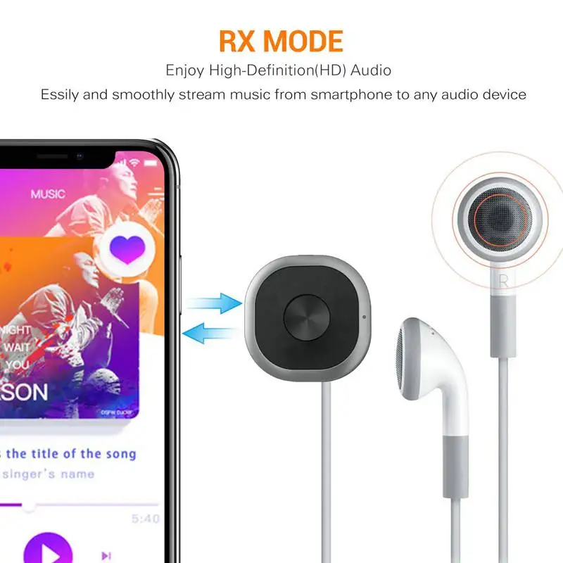 Bluetooth 5 0 передатчик приемник большой диапазон 2 в 1 беспроводной 3 мм аудио адаптер