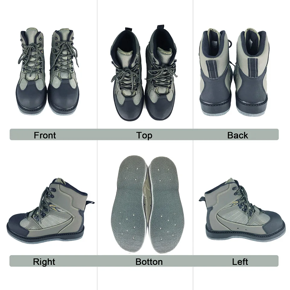 Fly Fishing Wading Shoes Aqua Upstream Sneakers Rock Felt Sole With Nails Boots Hunting Water Waders For Fish Pants Clothing fly fishing shoes fishing boots