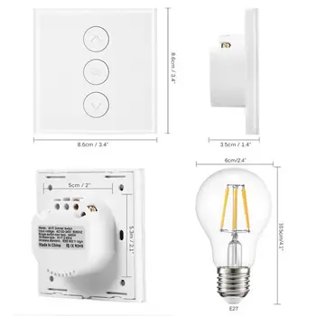 

WiFi LED Dimmer Switch 220V 110V Dimming Panel Switch Connected for Alexa Google Home Voice Control Dimmer for LED Lamps