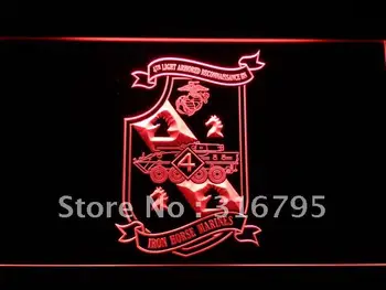 

f163 4th Armored Recon Battalion USMC LED Neon Sign with On/Off Switch 20+ Colors 5 Sizes to choose