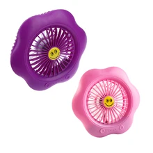 New Portable Lightweight Mini USB Charging Fan LED Flashlight Mute Desk Fan With USB Cable for