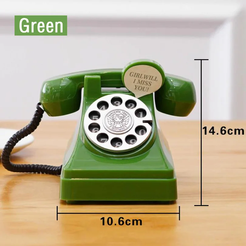 Original RetroTelephone Money Box Old Fashion Telphone Secret Safe Box Kids Gift Vintage Toys For Coin Saving Plastic Piggy Bank